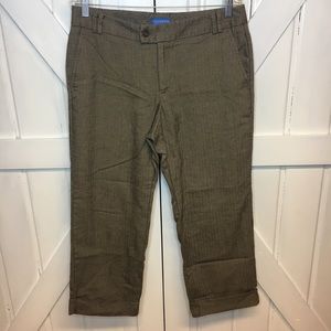 Brown herringbone dress pants by Dockers | Size 12